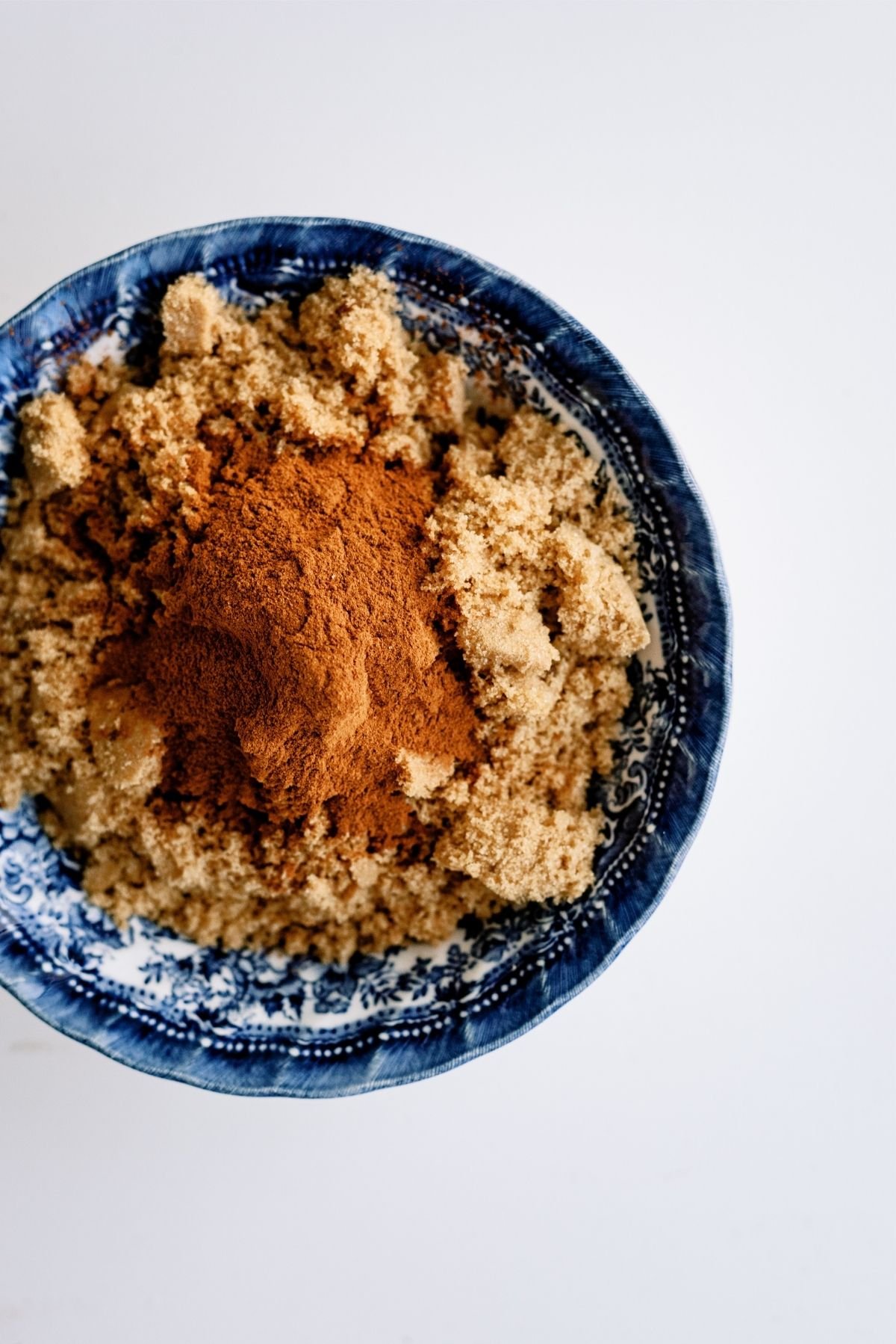 Cinnamon and brown sugar mixture in a bowl