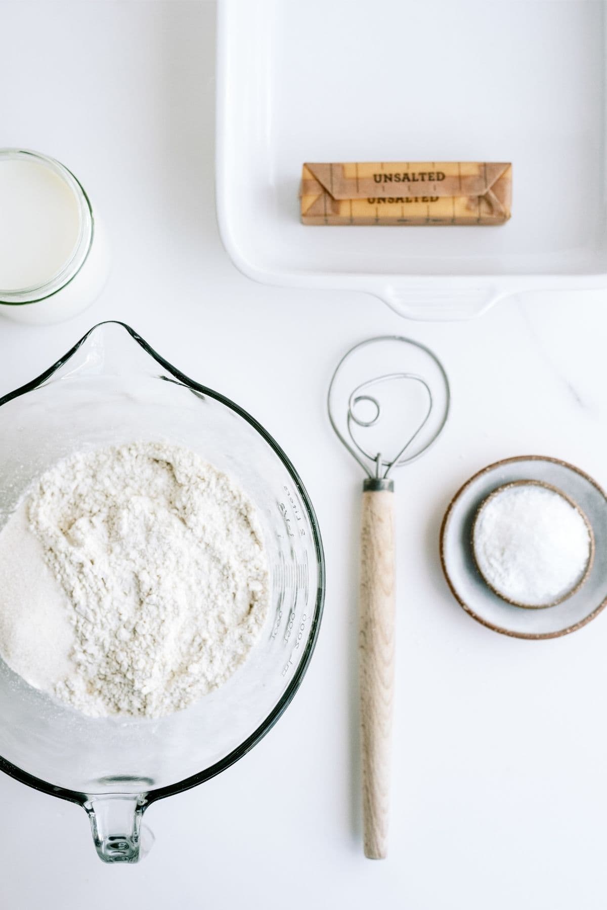 Ingredients for Easy Pan Butter Biscuits