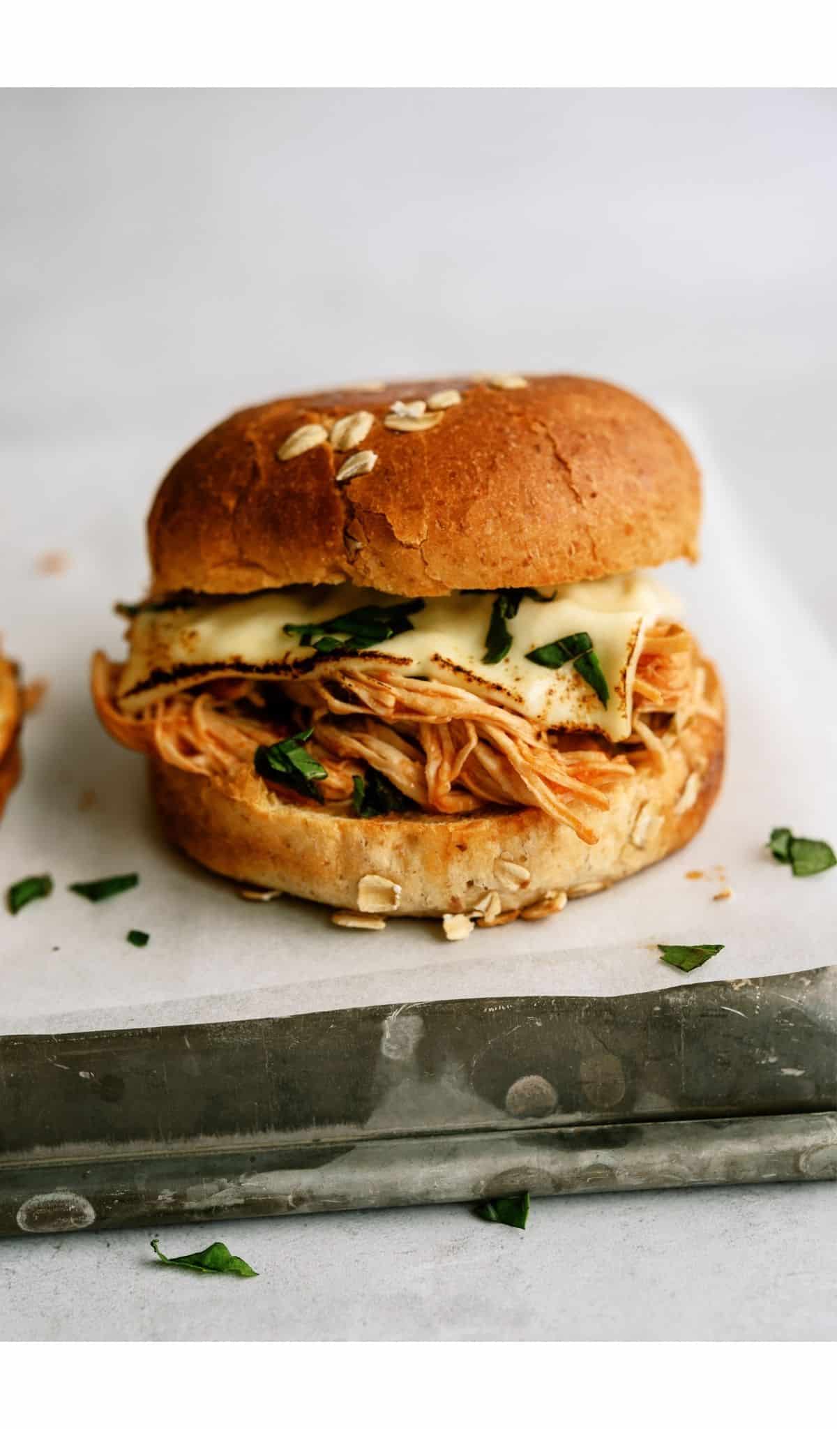 Zesty Crockpot Chicken Sandwiches - Finding Beautiful Truth