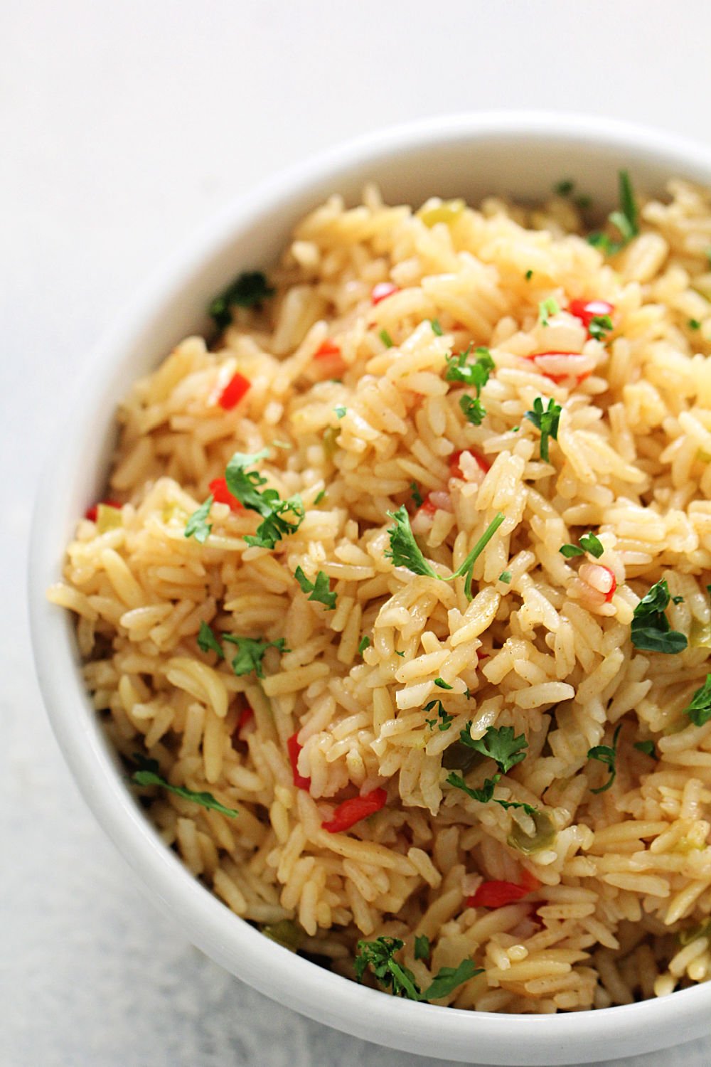 Instant Pot Rice Pilaf in a bowl