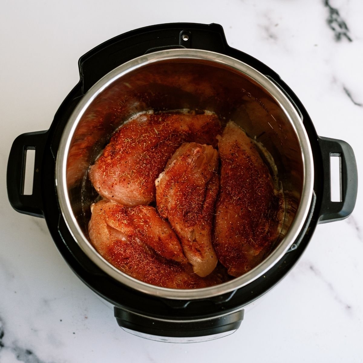 Chicken breast browned in Instant Pot