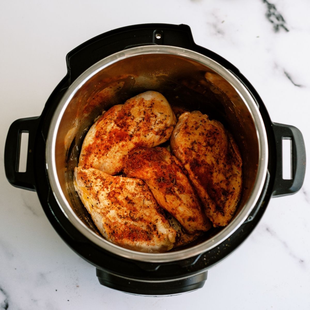 Browned chicken in Instant Pot