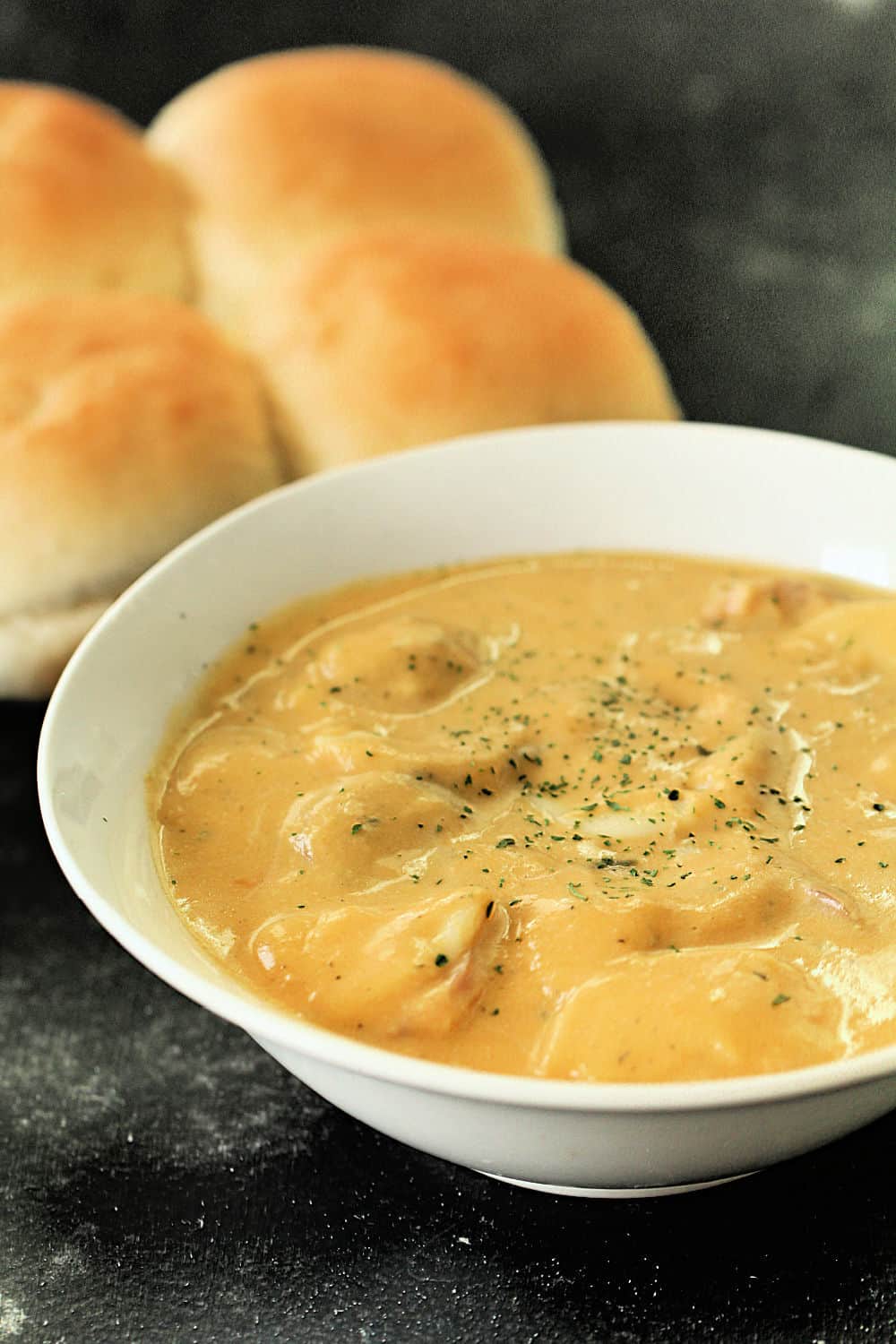 Cheesy Butternut Squash Tortellini Soup