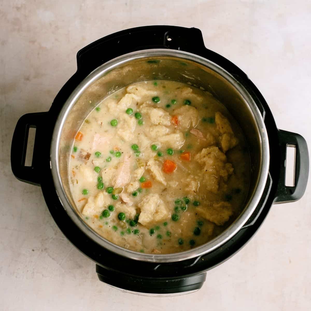 Easy Instant Pot Chicken and Dumplings Recipe in an Instant Pot