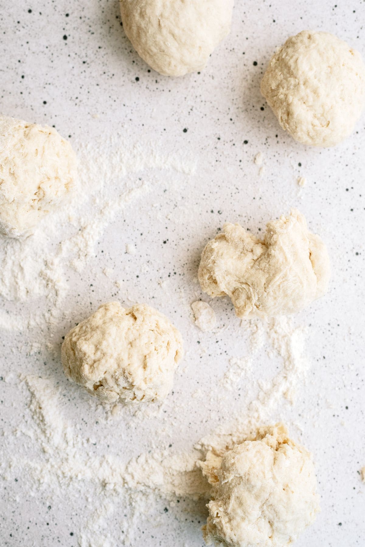 Fry bread dough cut into 6 pieces