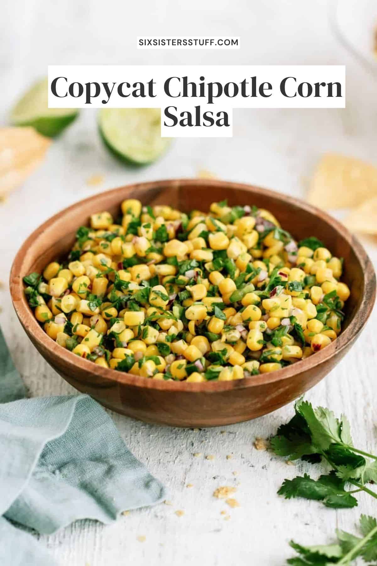 Chipotle Corn Salsa Recipe - Six Sisters' Stuff