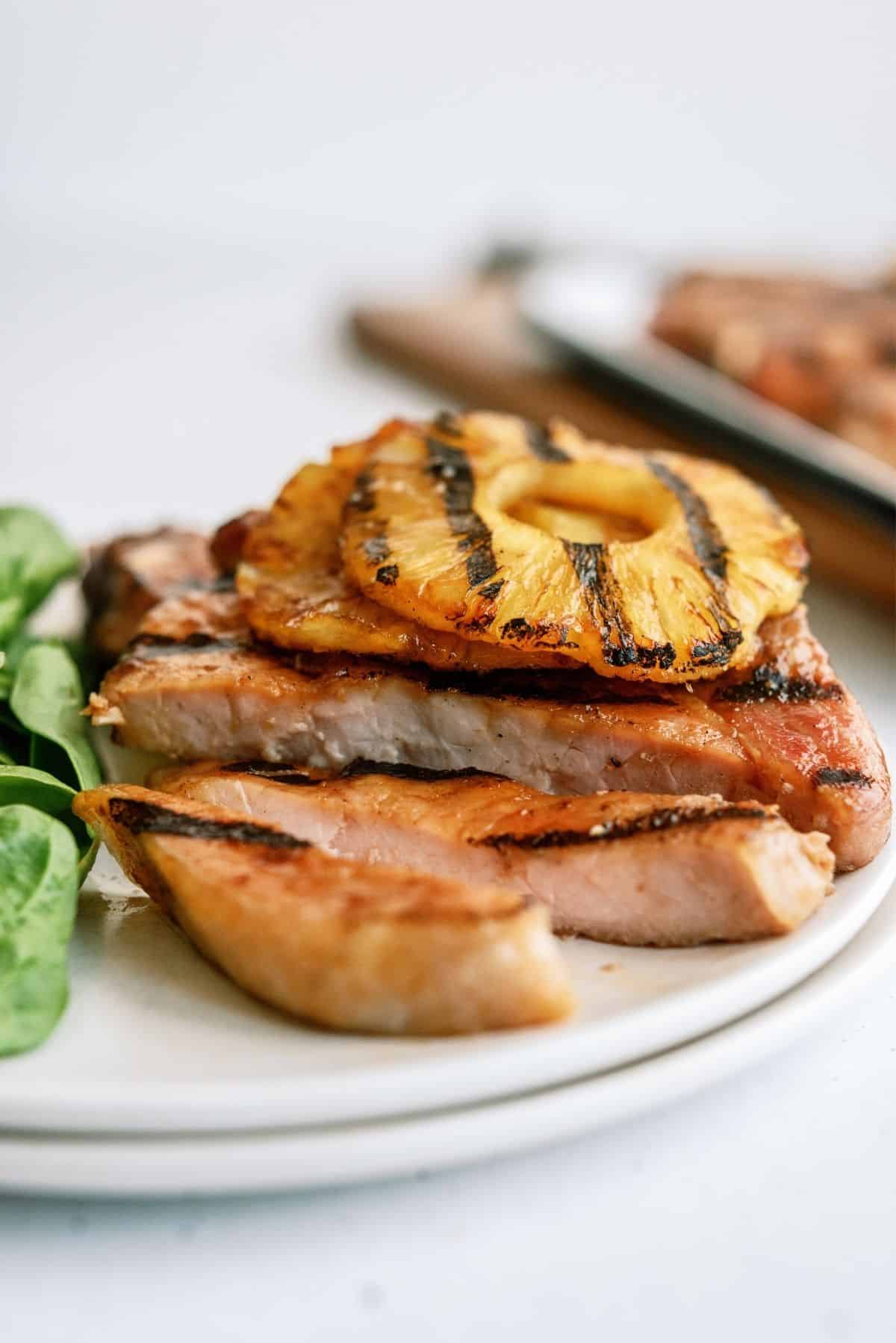 Grilled Hawaiian Pineapple Pork Chops Recipe