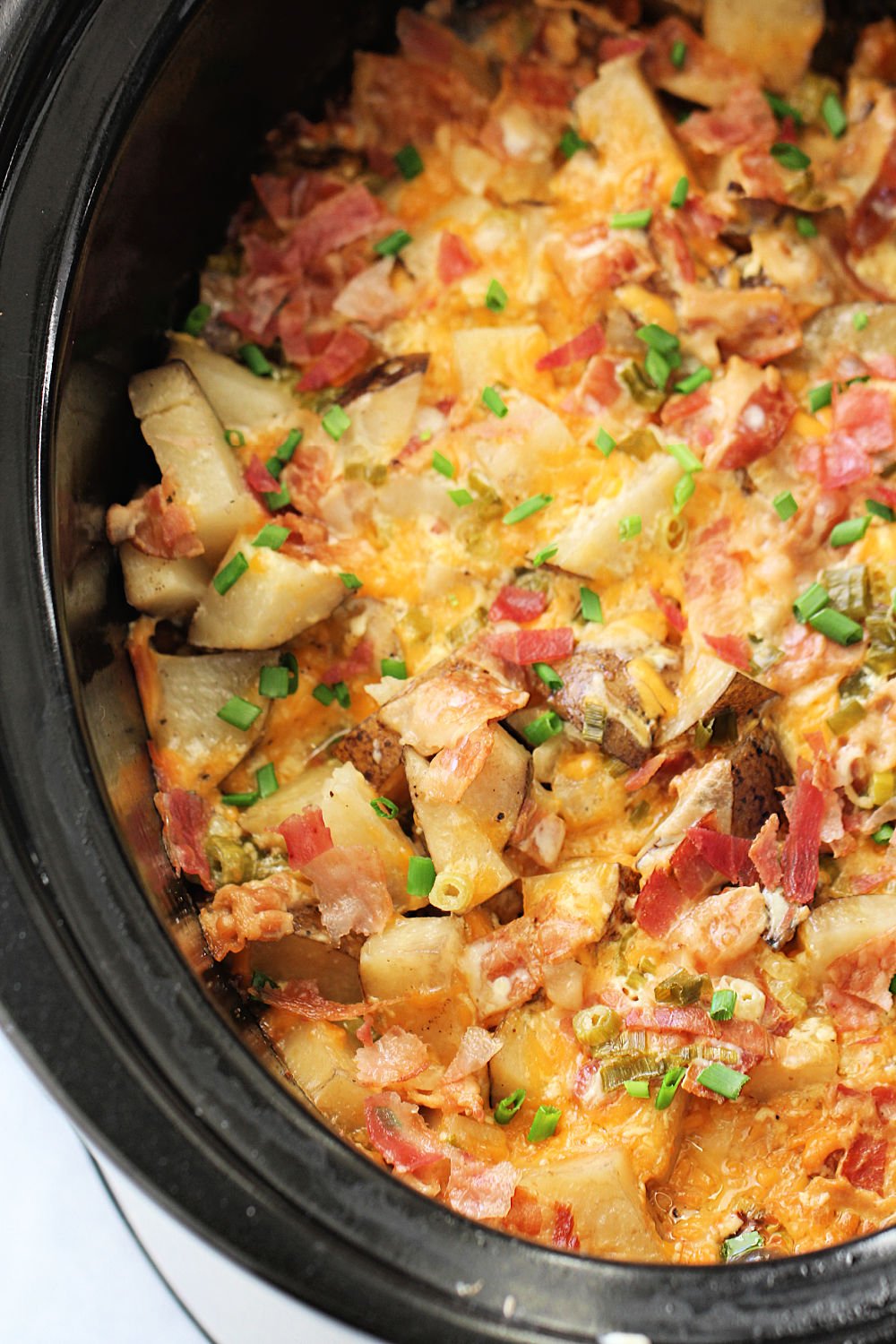 Slow Cooker Chicken and Potato Casserole in slow cooker