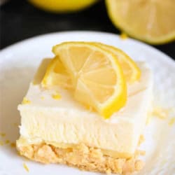 Delicious lemon fluff dessert with fresh lemon slices and creamy texture. Perfect for summer gatheri.
