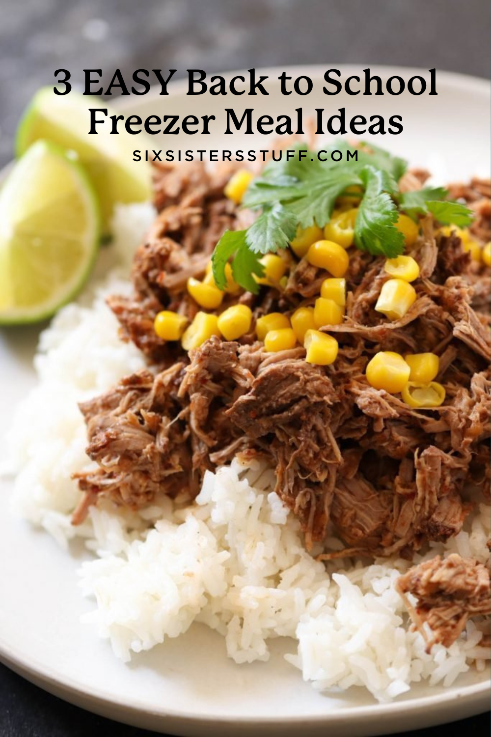3 EASY Back to School Freezer Meal Ideas – Instant Pot or Slow Cooker