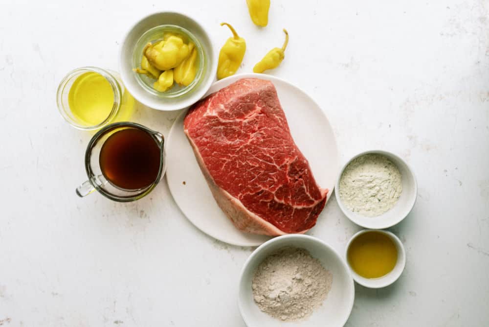 Ingredients needed to make  Slow Cooker Mississippi Pot Roast Recipe