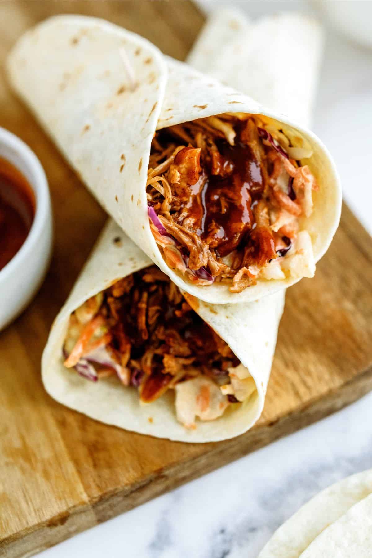 Instant Pot Honey BBQ Pork Wraps Recipe