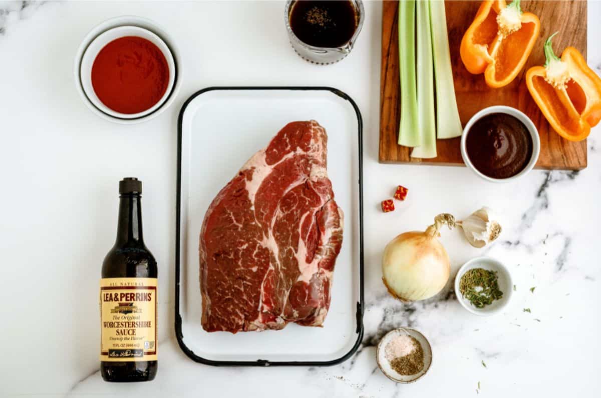 Ingredients for Instant Pot Texas Roadhouse Pot Roast Recipe