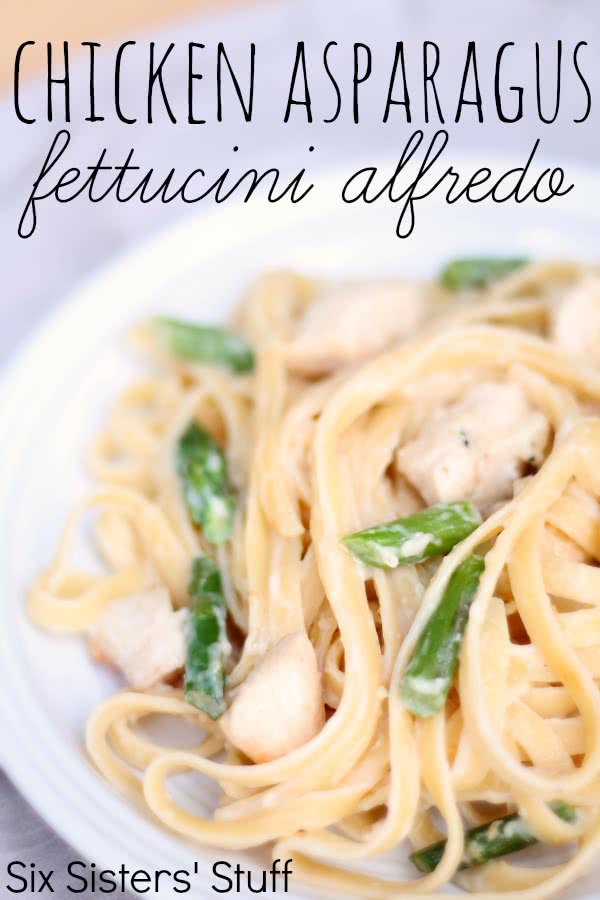 Chicken Asparagus Fettuccine Alfredo Recipe