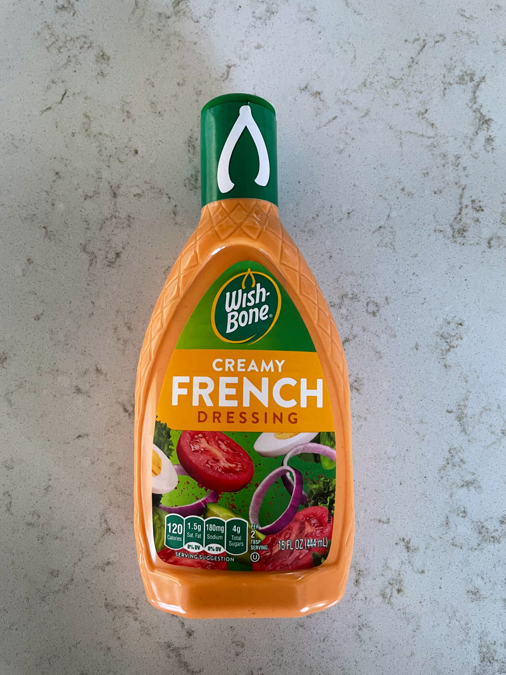 A bottle of creamy french dressing