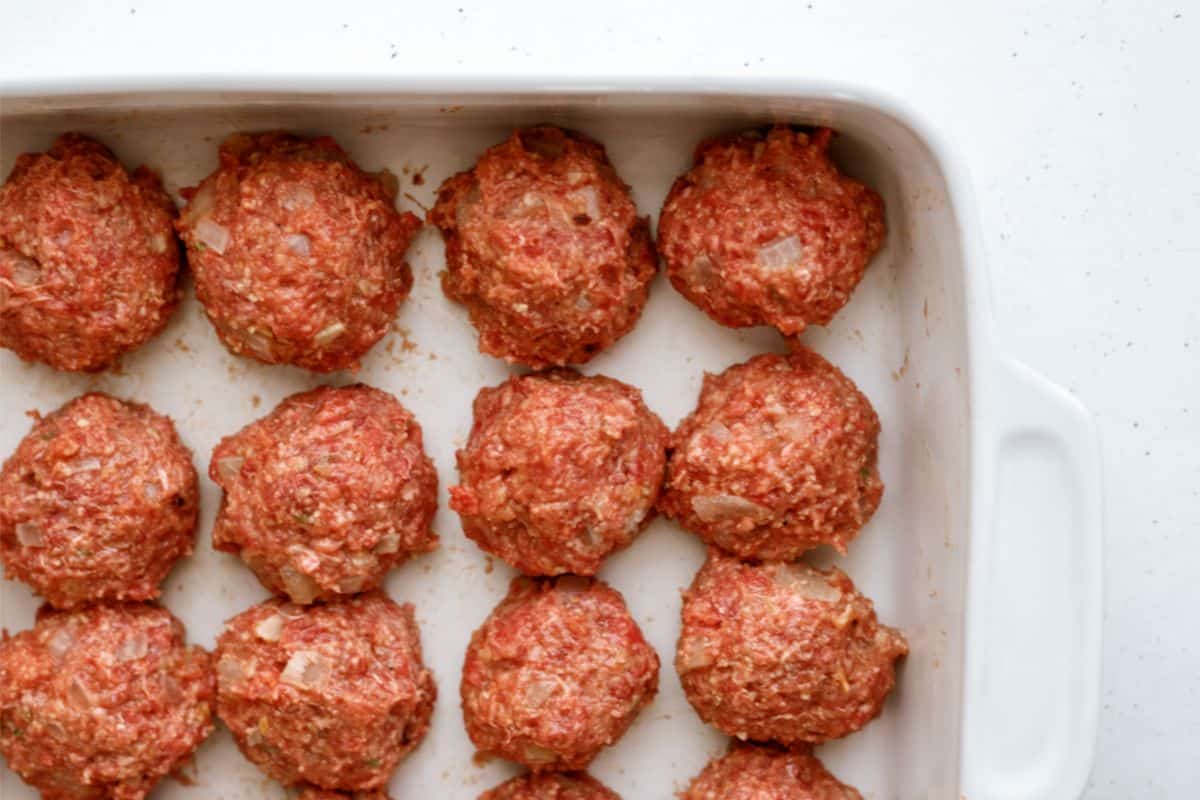 Unbaked Sweet Polynesian Meatballs