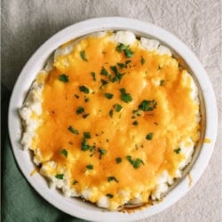 Top view of Ground Beef Shepherd's Pie.