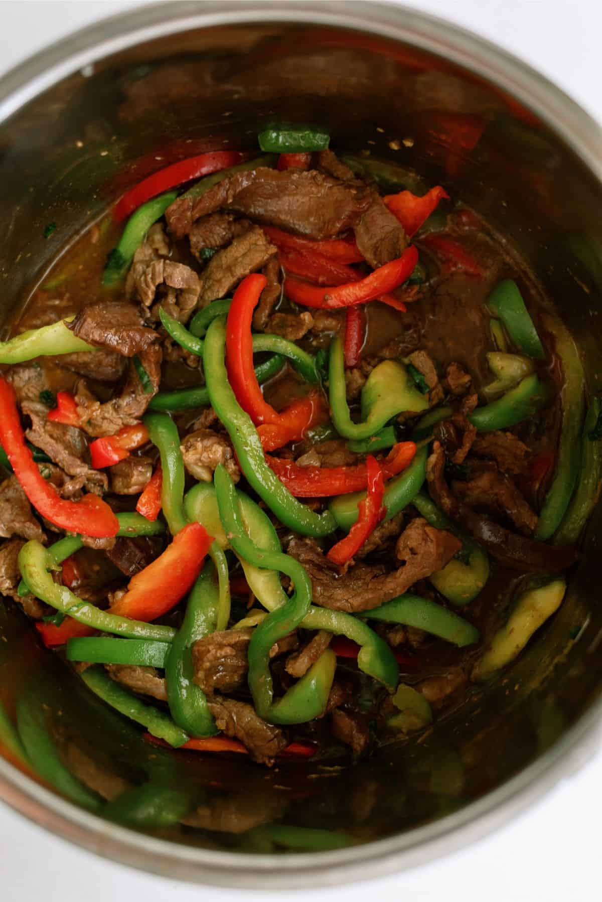 Instant Pot Pepper Steak - Simply Happy Foodie