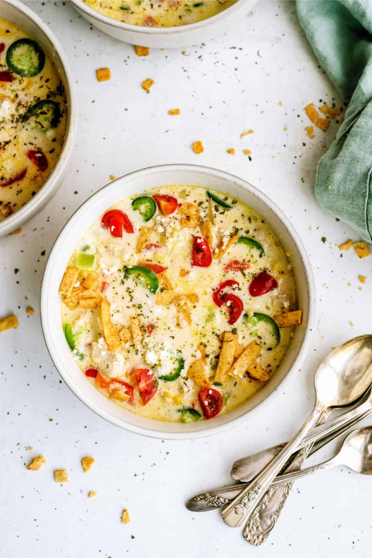 Mexican Cheesy Chicken Corn Chowder Recipe