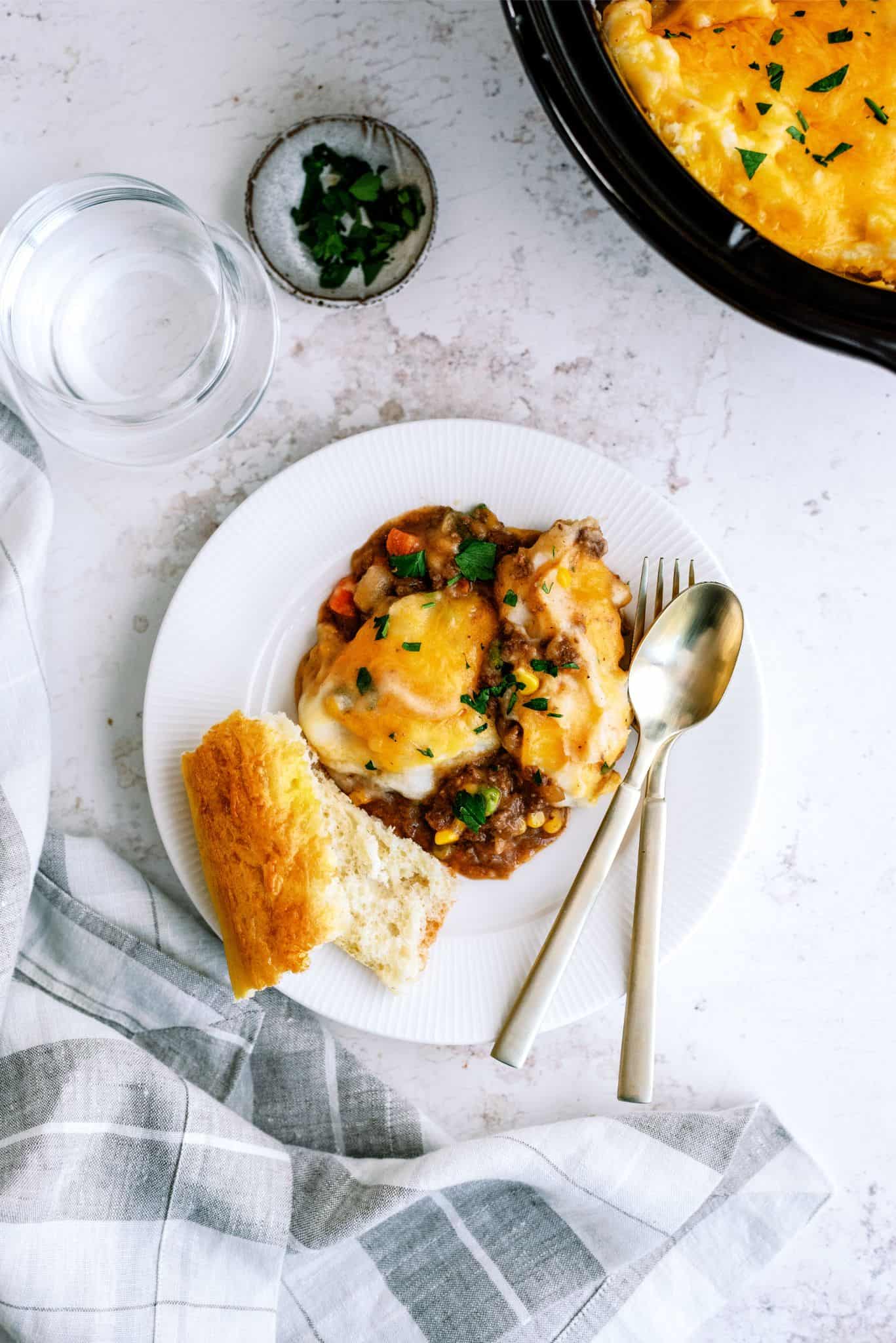 Slow Cooker Ground Beef Shepherd’s Pie Recipe