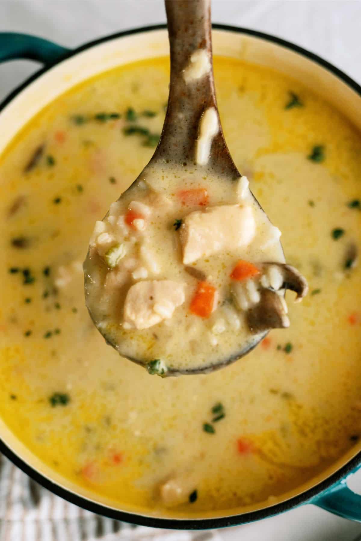 Chicken Wild Rice Soup - Sip and Feast