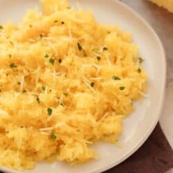 instant pot garlic parmesan spaghetti squash