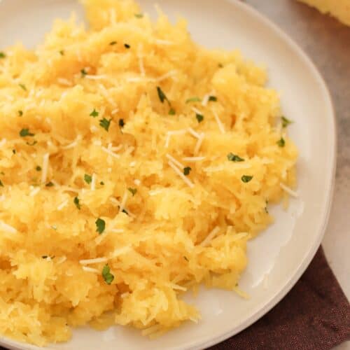 instant pot garlic parmesan spaghetti squash