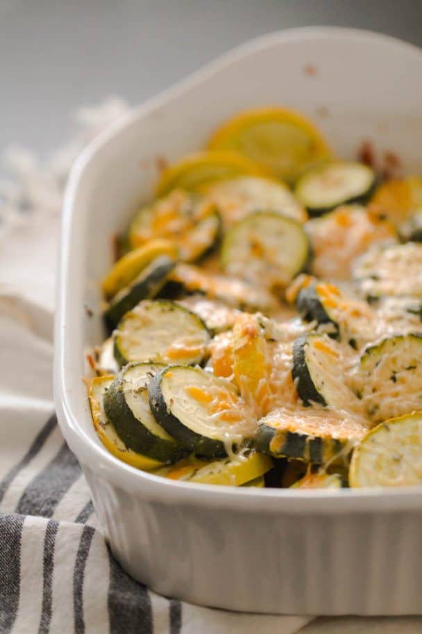 Cheesy Zucchini and Squash Bake