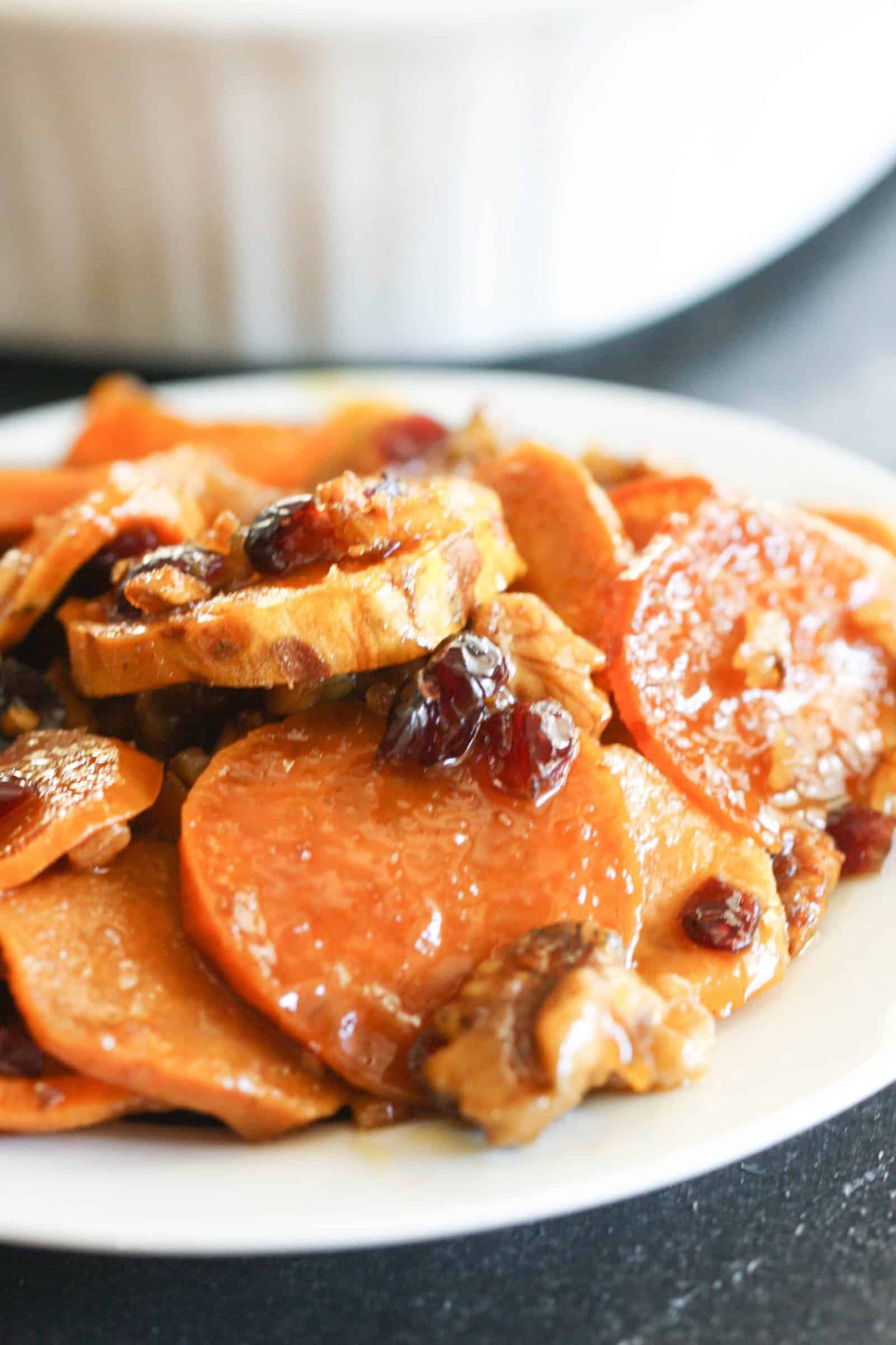 Cranberry Pecan Sweet Potato Bake
