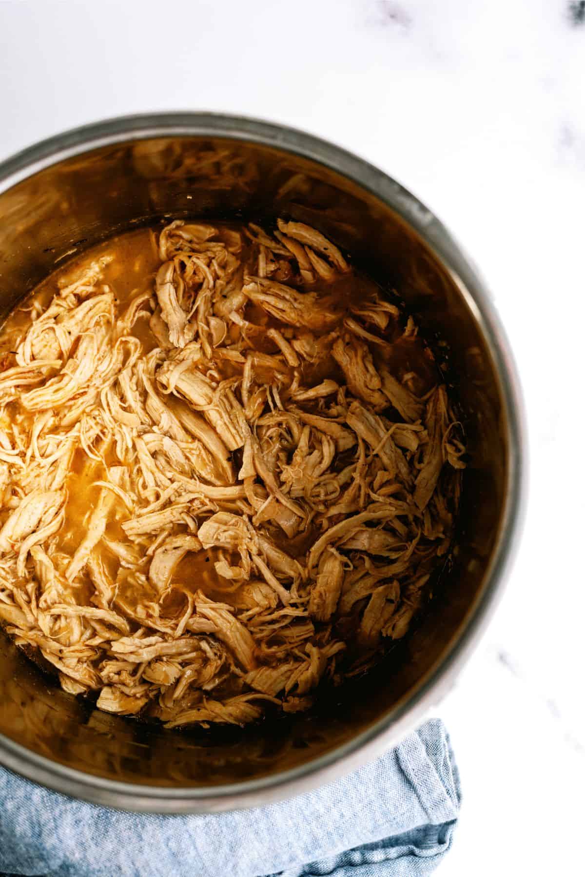 Shredded chicken in the Instant Pot