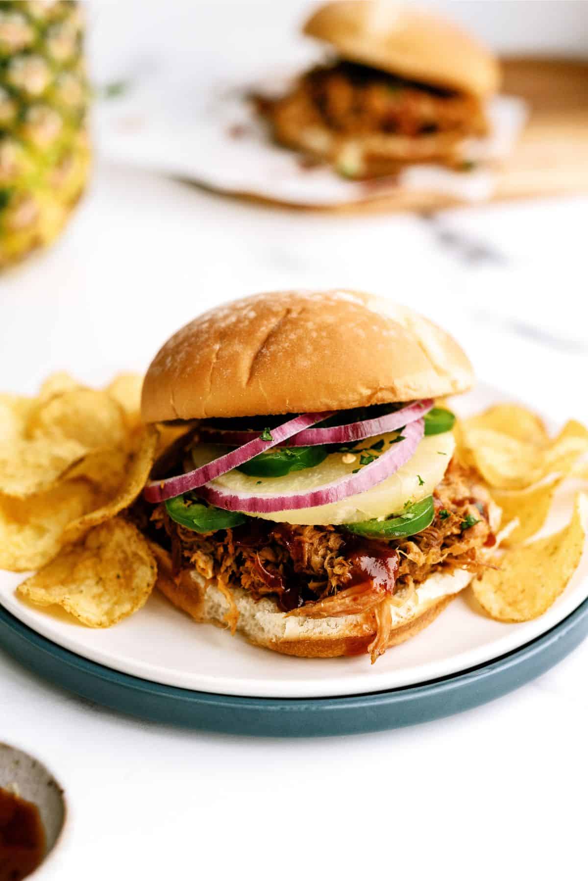 Crockpot BBQ Pineapple Pulled Pork Sliders — Studio Sheppard