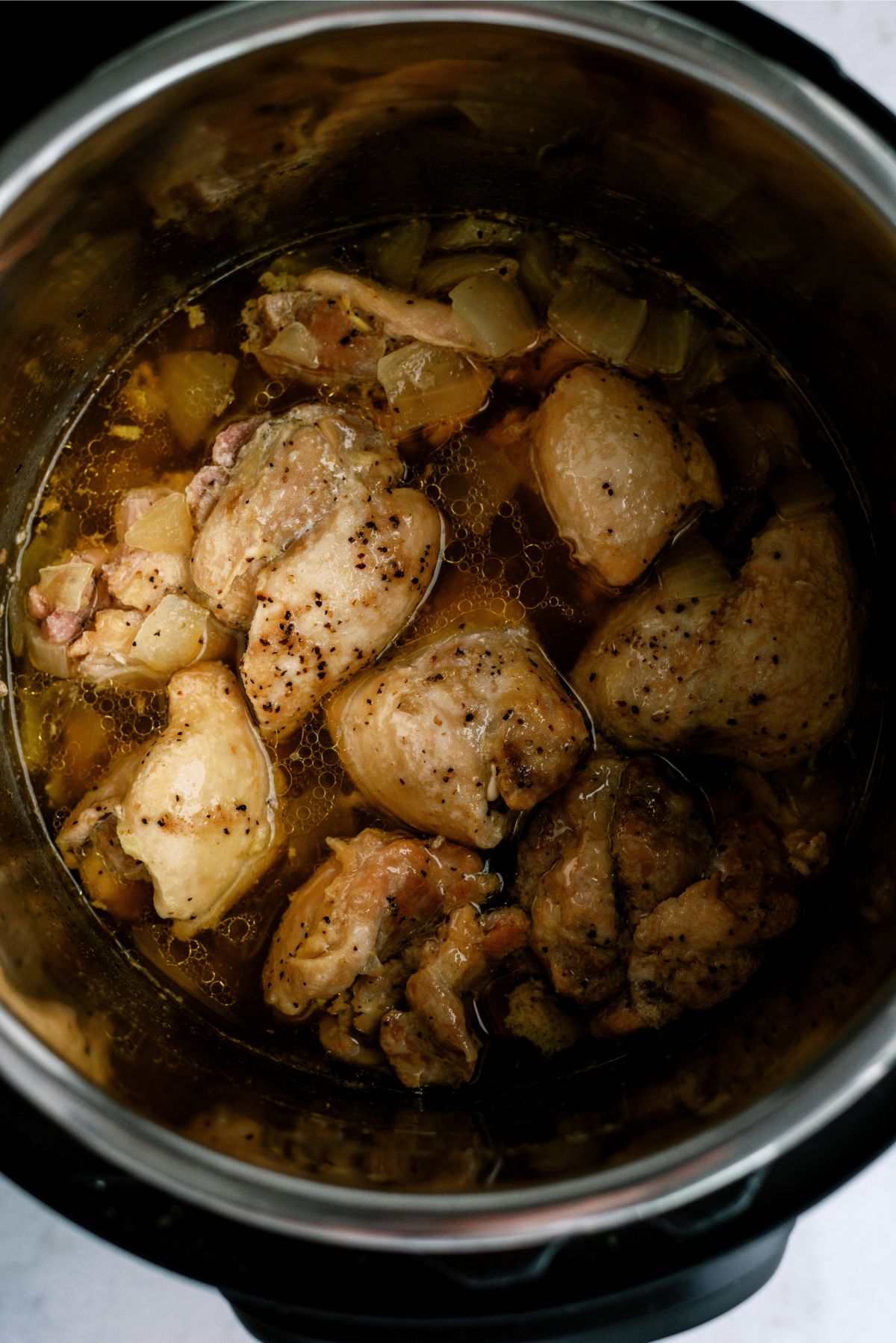 Instant Pot Chicken Thighs cooked
