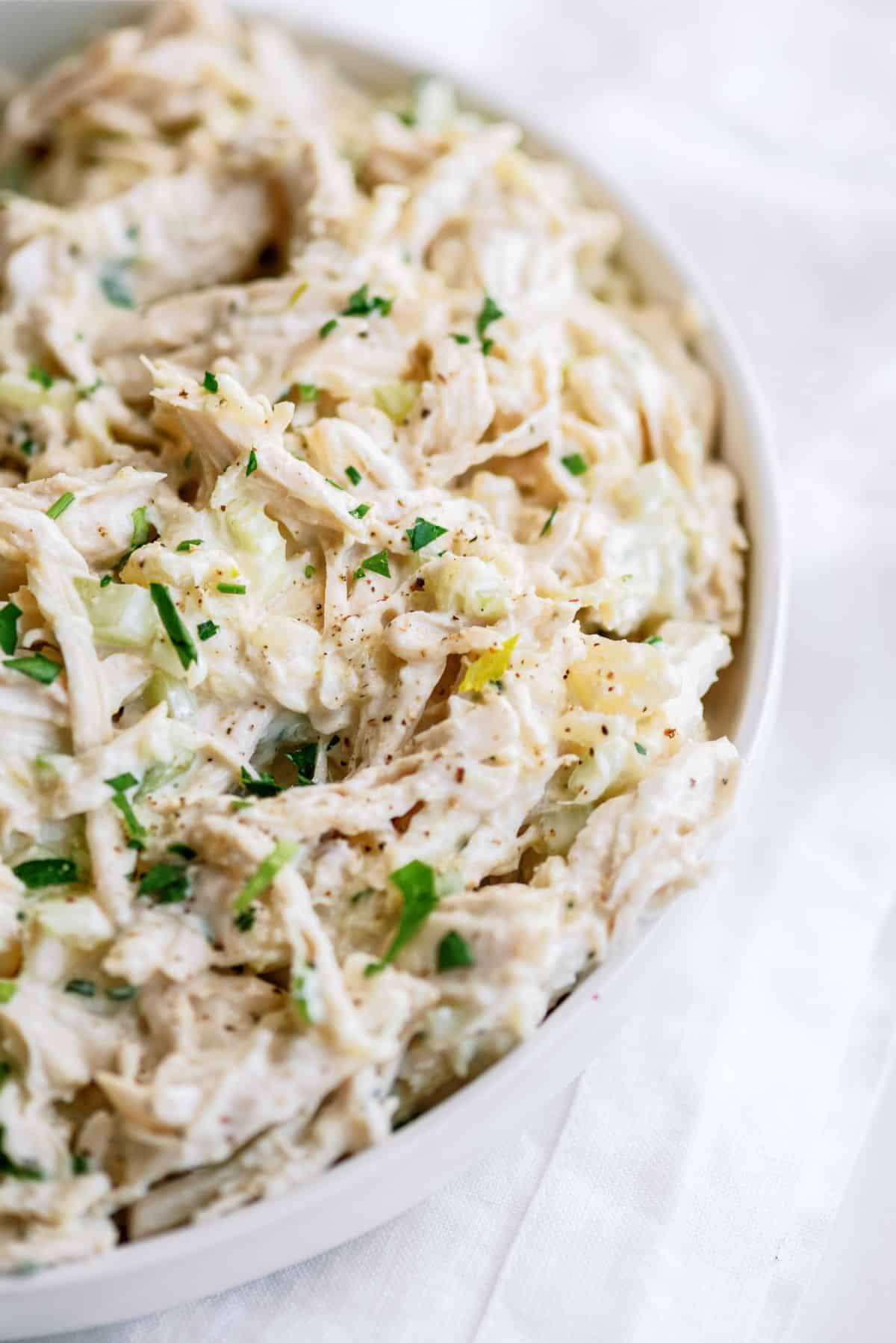 Pineapple Chicken Salad in a bowl