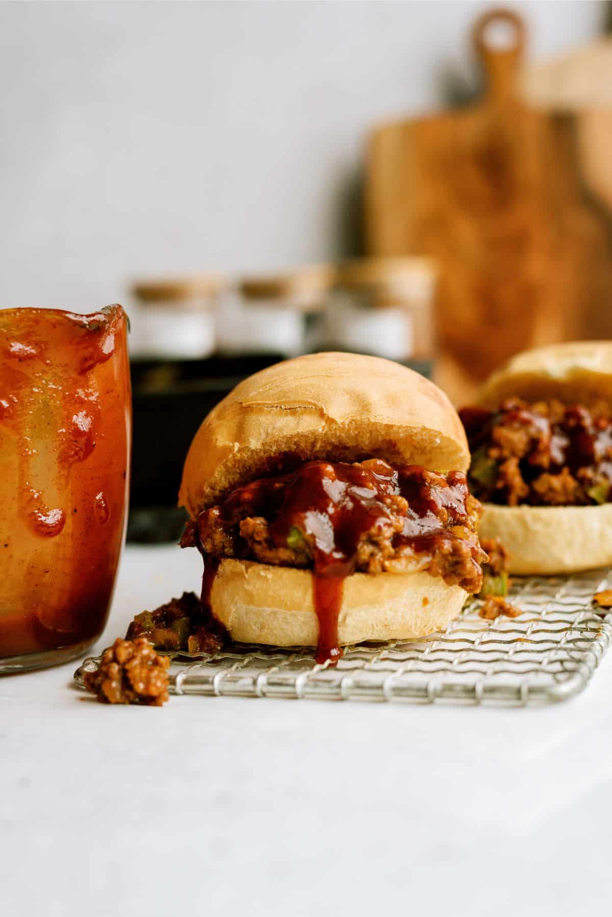 BBQ Sloppy Joes sandwiches