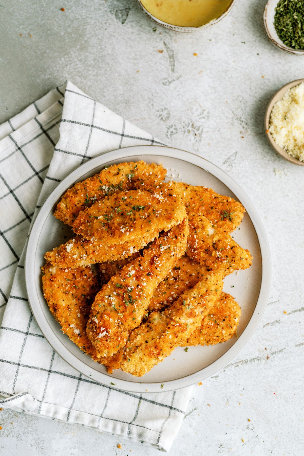Baked Panko Chicken on a plate