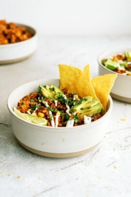 instant pot ground beef burrito bowls