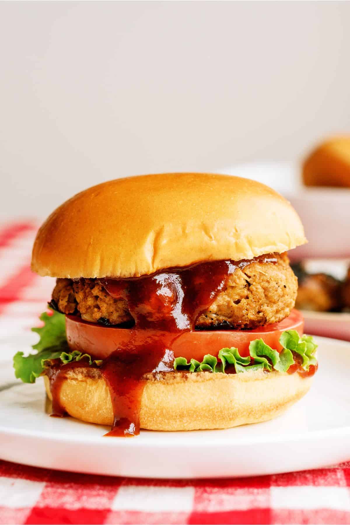 Juicy BBQ Turkey Burgers