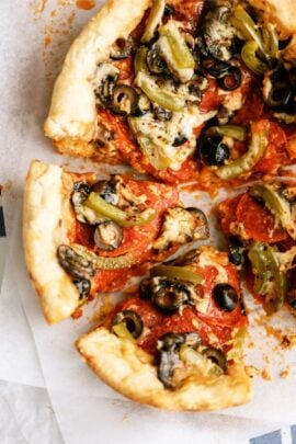 slow cooker depe dish pizza
