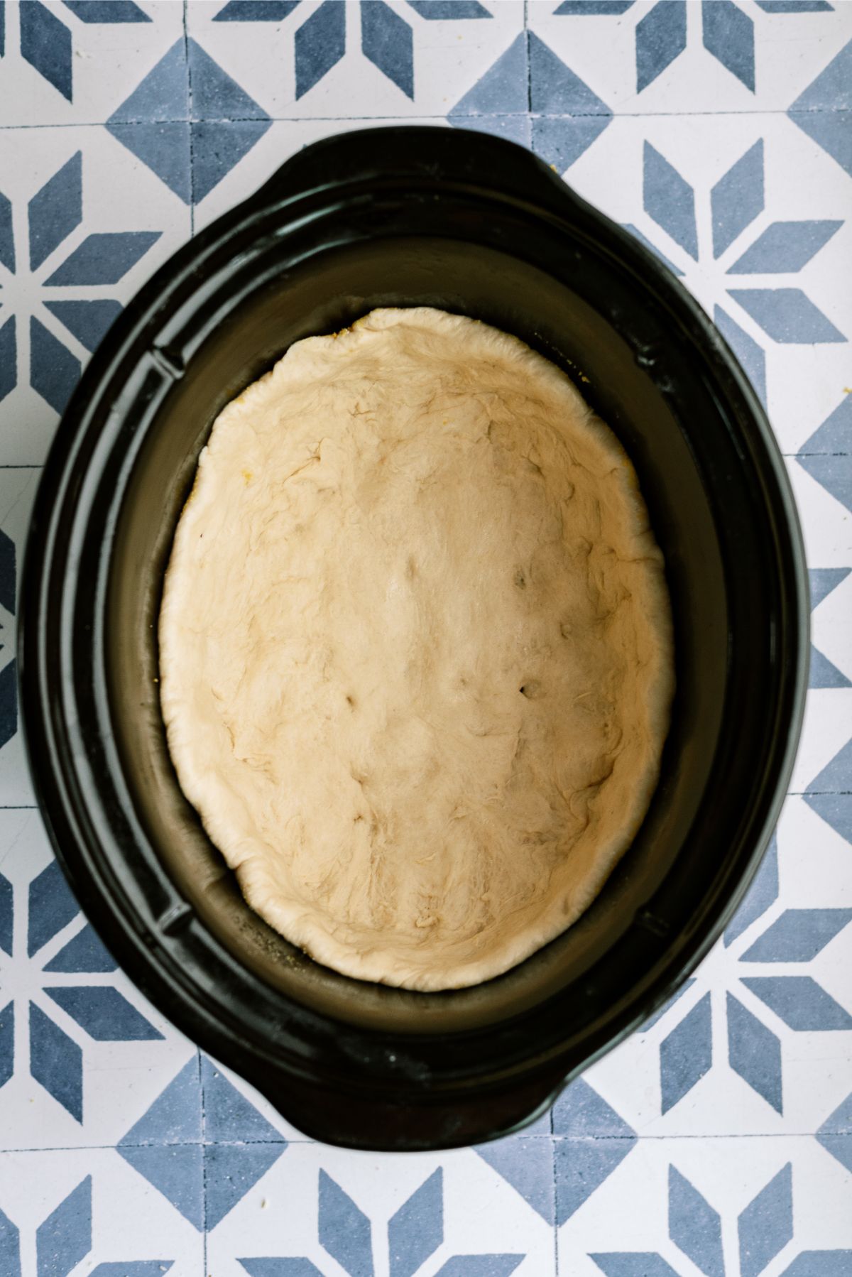 Pizza dough in slow cooker