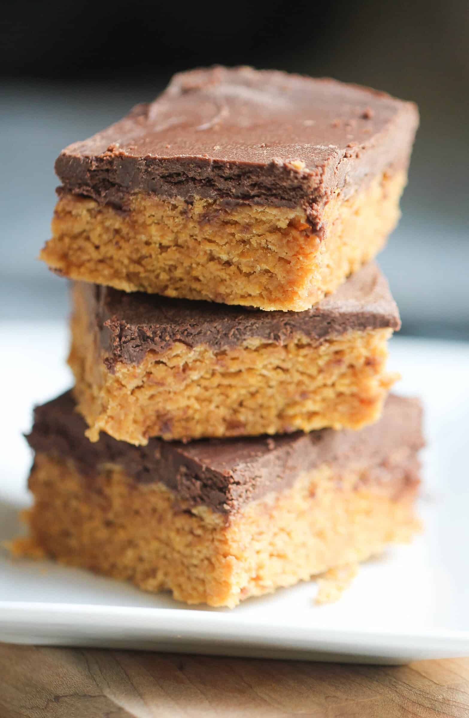 No Bake Peanut Butter Cornflake Bars
