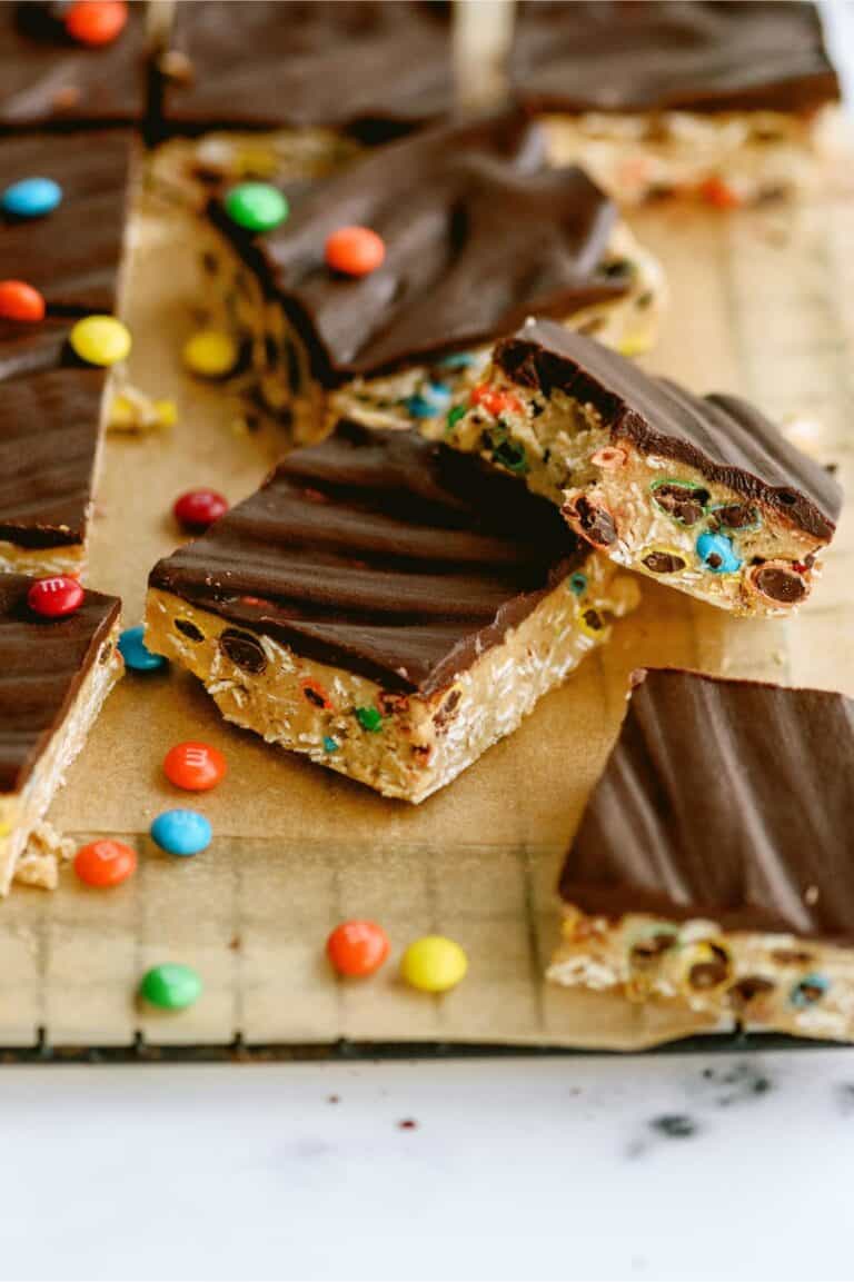 No Bake Peanut Butter Cornflake Bars Recipe - Six Sisters' Stuff