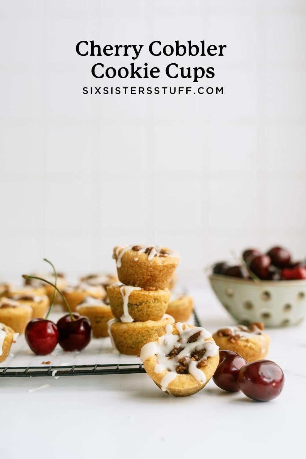 Cherry Cobbler Cookie Cups Recipe