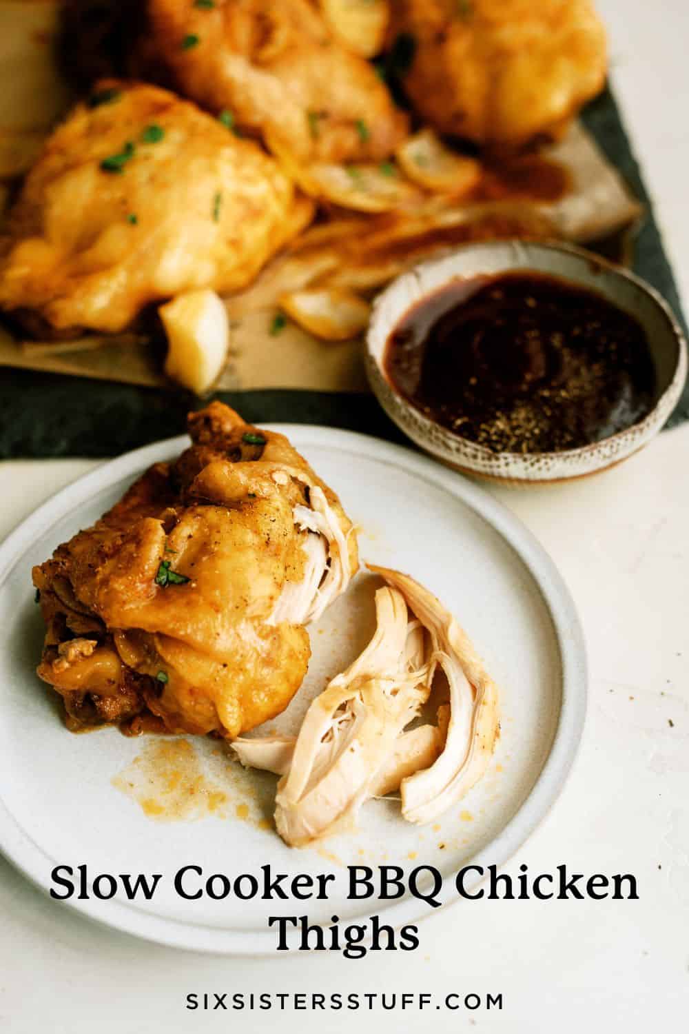 Slow Cooker BBQ Chicken Thighs Recipe