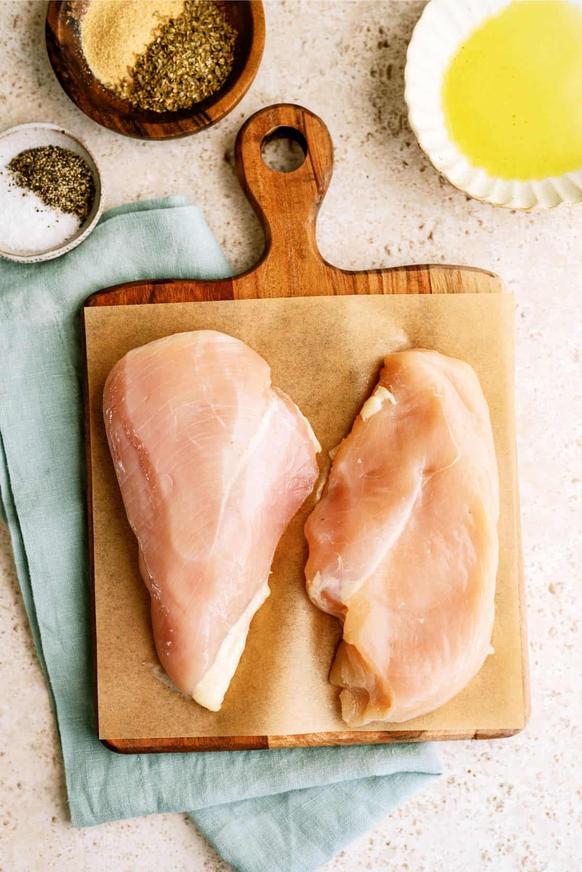 Ingredients needed to make Air Fryer Chicken Breasts