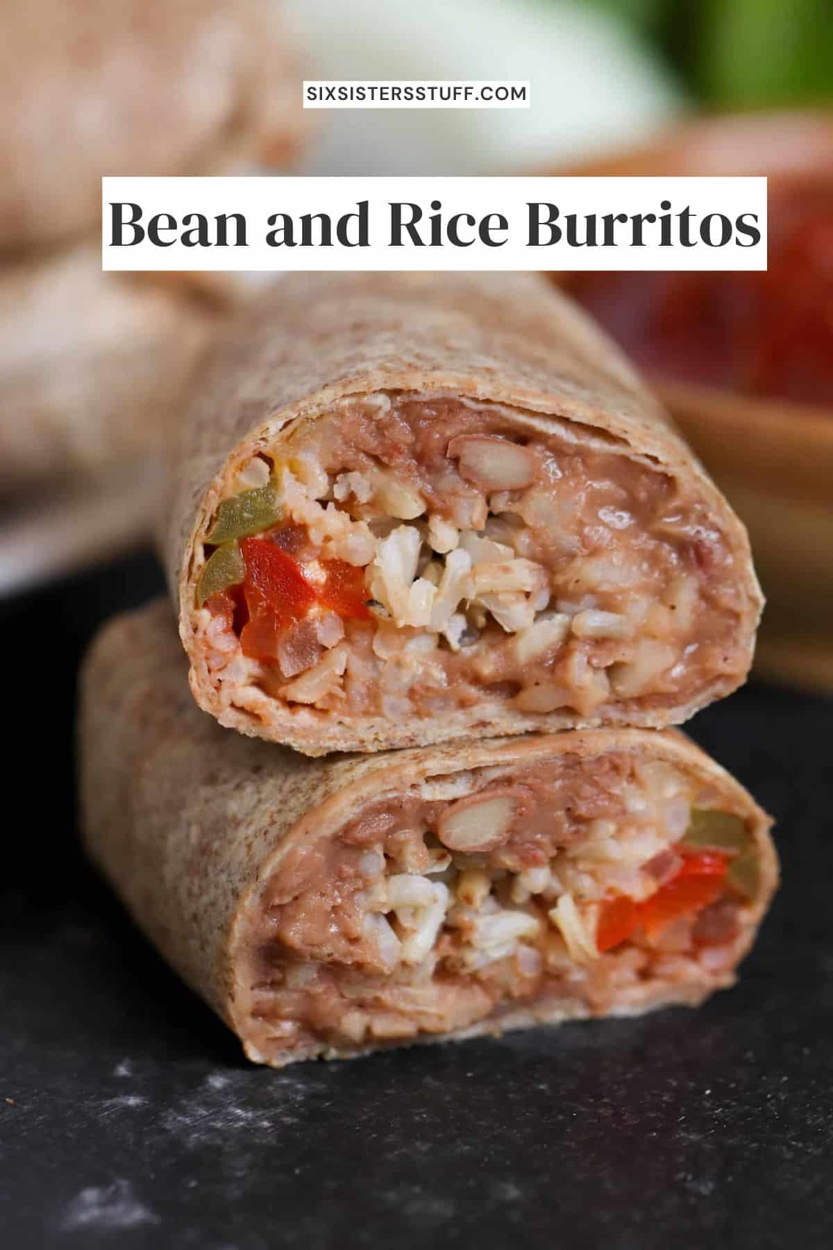 Bean and Rice Burritos (Freezer Meal) Recipe Six Sisters' Stuff
