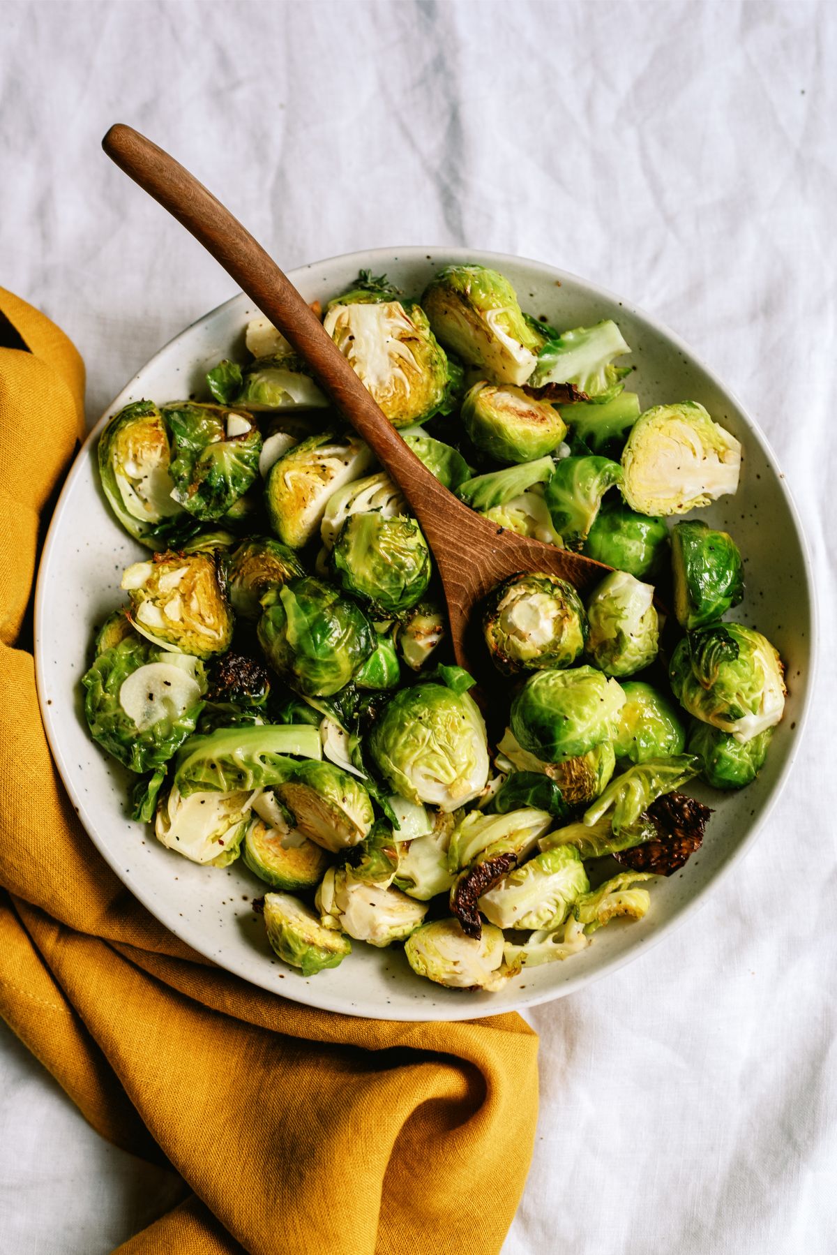 Garlic Roasted Brussels Sprouts Recipe