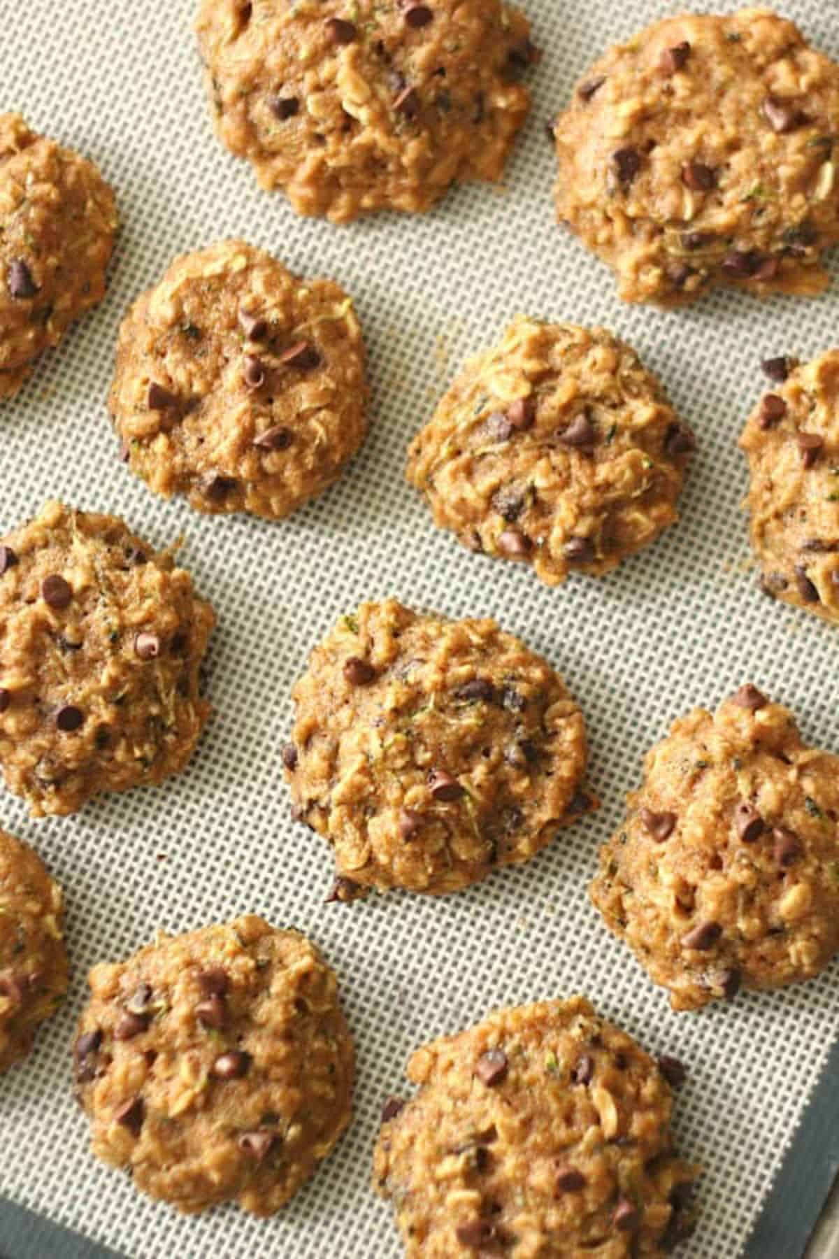 Healthier Zucchini Oatmeal Cookies