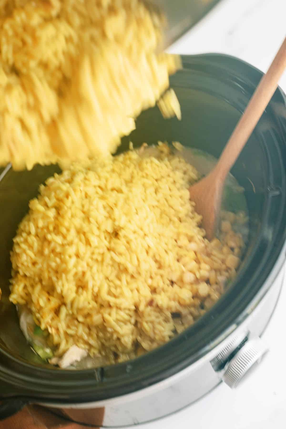 Adding rice to Slow Cooker