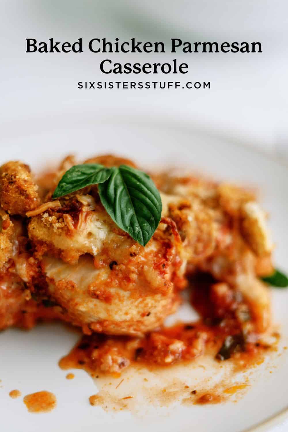 Baked Chicken Parmesan Casserole Recipe