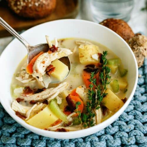 Creamy Chicken and Potato Soup Recipe Six Sisters' Stuff